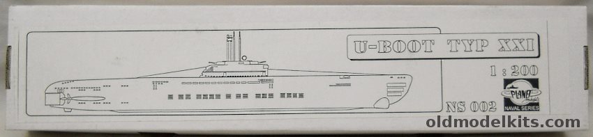Planet Models 1/200 U-Boat Type XXI, NS002 plastic model kit